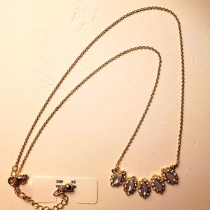 Francesca's Gold Opalescent Necklace Haloma NWT